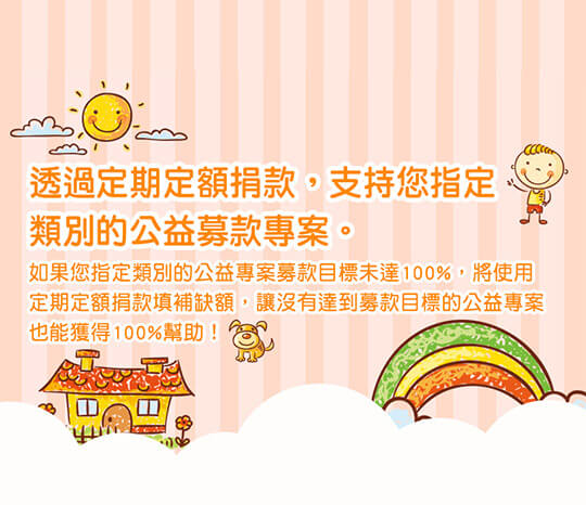 一起夢想公益定期定額捐款功能上線
